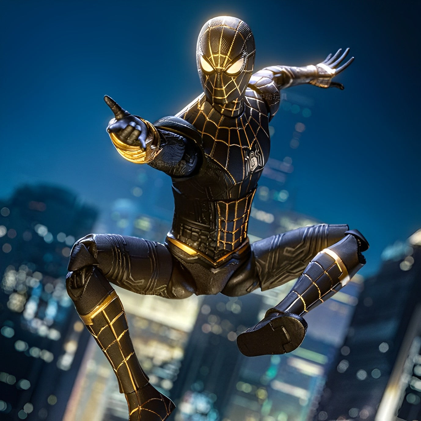 ZD Toys Spider-Man (Black Gold Suit) 1:10 Scale Collectible Figure