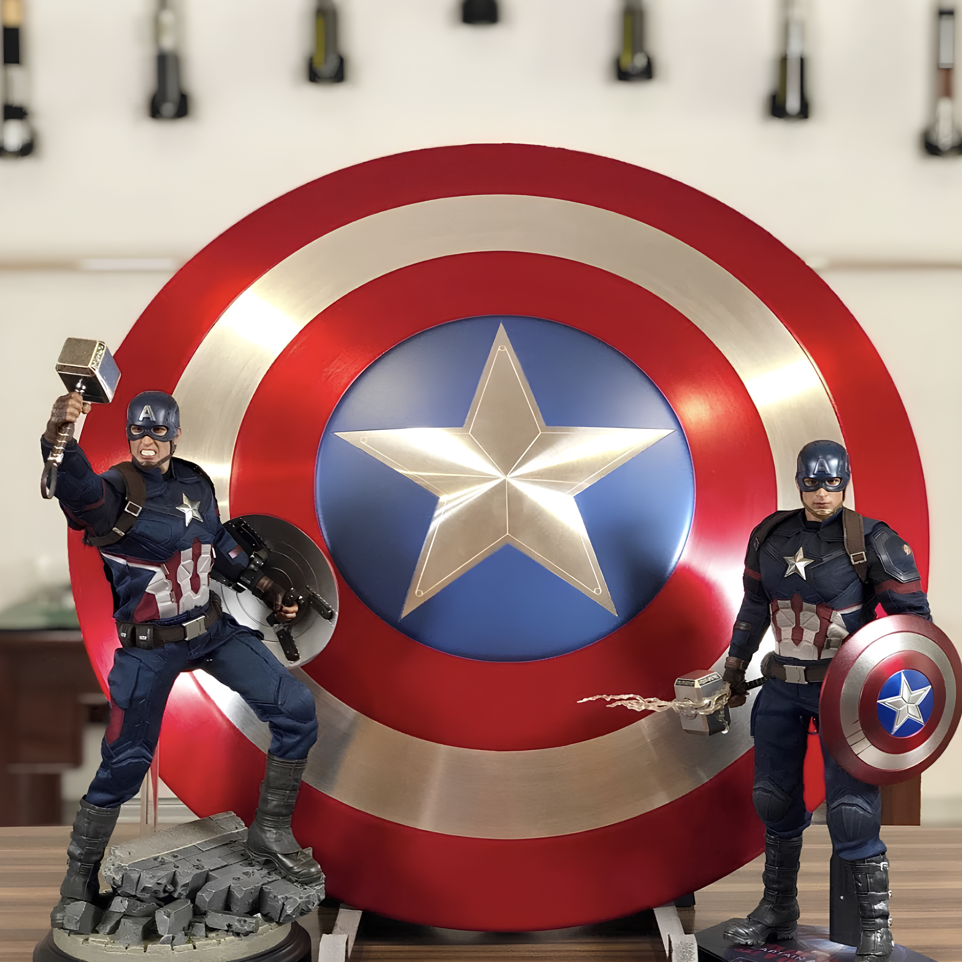 1:1 SCALE REPLICA OF THE FIRST AVENGER'S SHIELD