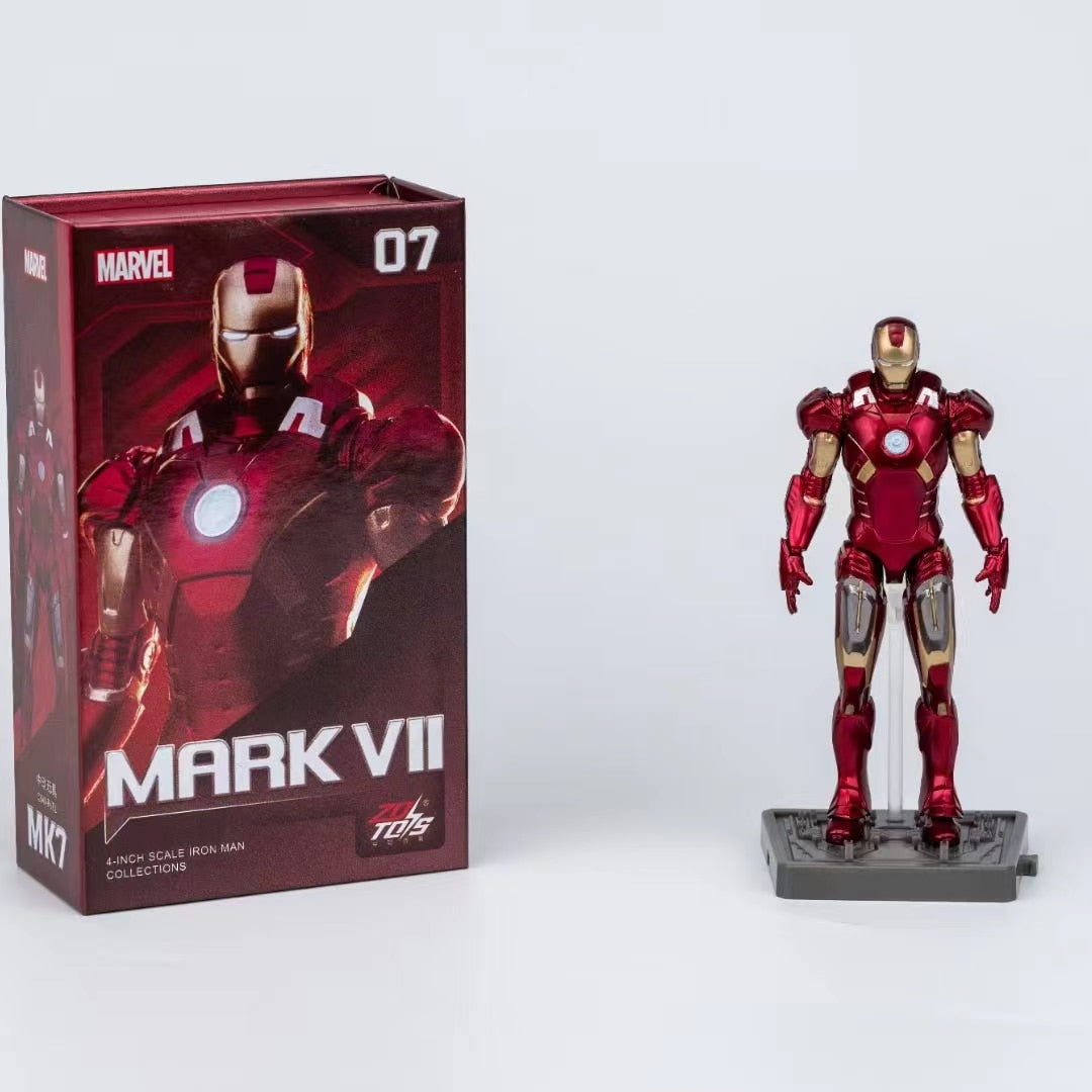 MINIATURE FIGURE - IRON MAN 3 - IRON MAN HALL OF ARMOR (SET OF 7 UNITS)