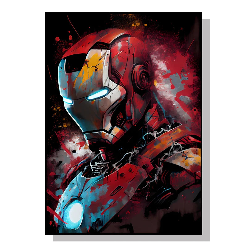 IRON MAN POP ART CANVAS - EXPLOSION OF SUPERHERO