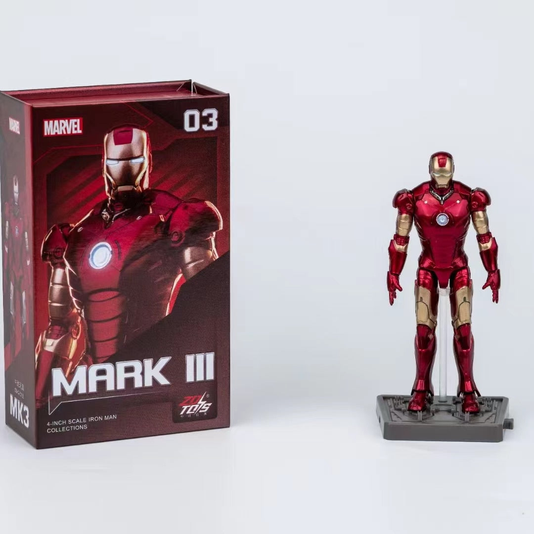 FIGURINE MINIATURE - IRON MAN 3 - IRON MAN HALL OF ARMOUR (LOT DE 7 UNITÉS)