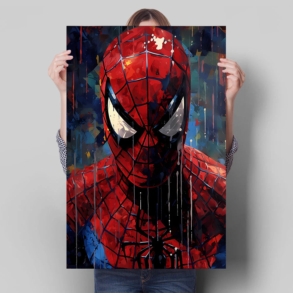 TOILE POP ART SPIDER-MAN