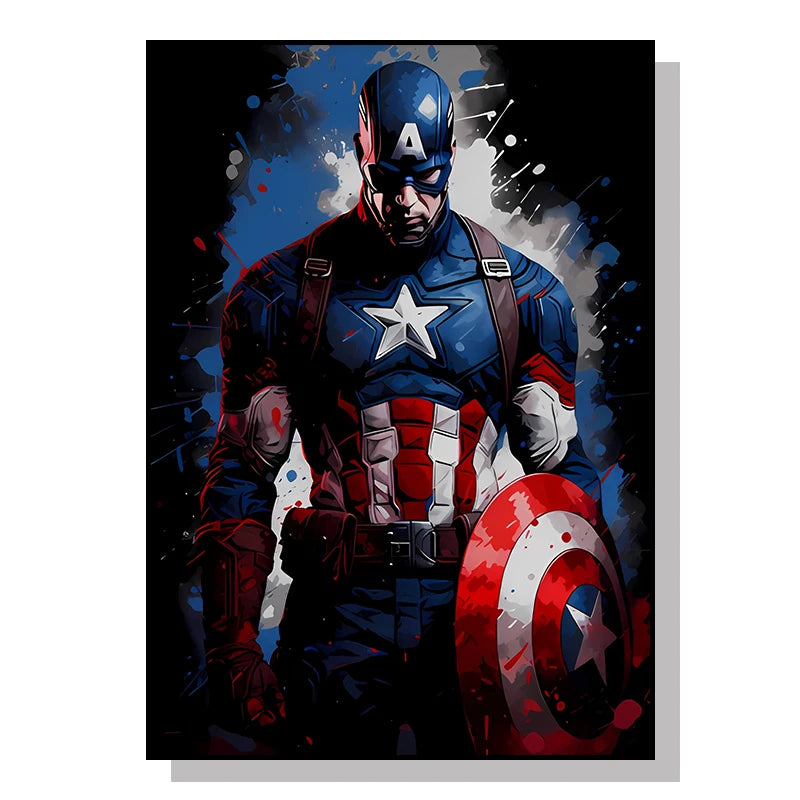 CAPTAIN AMERICA POP ART CANVAS - A HERO IN VIBRANT COLORS