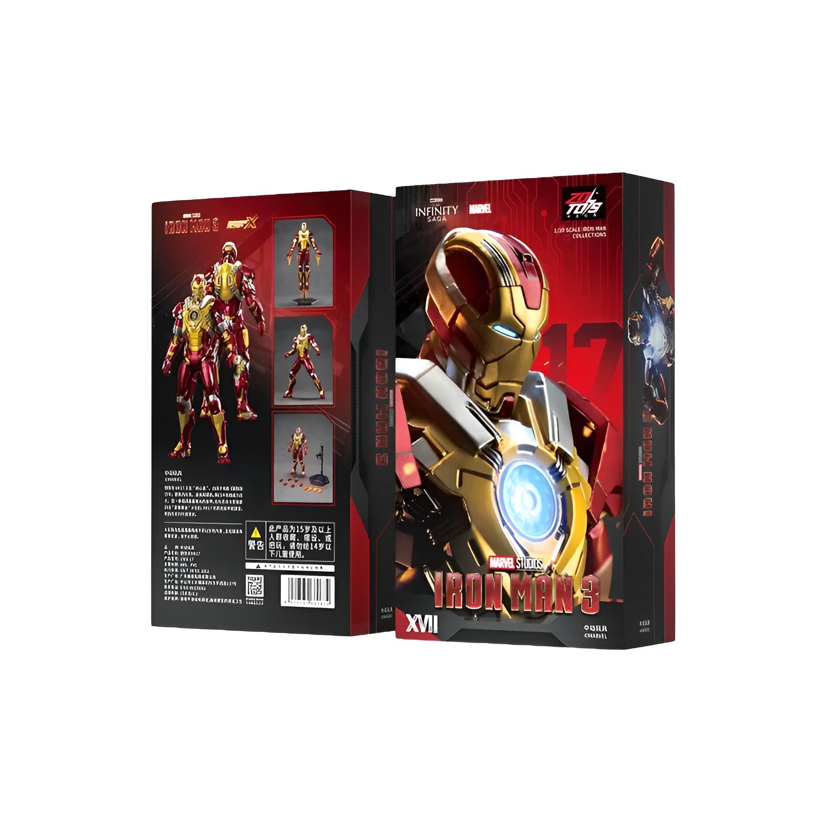 FIGURINES IRON MAN MK 21/17/33 ET BLACKLASH