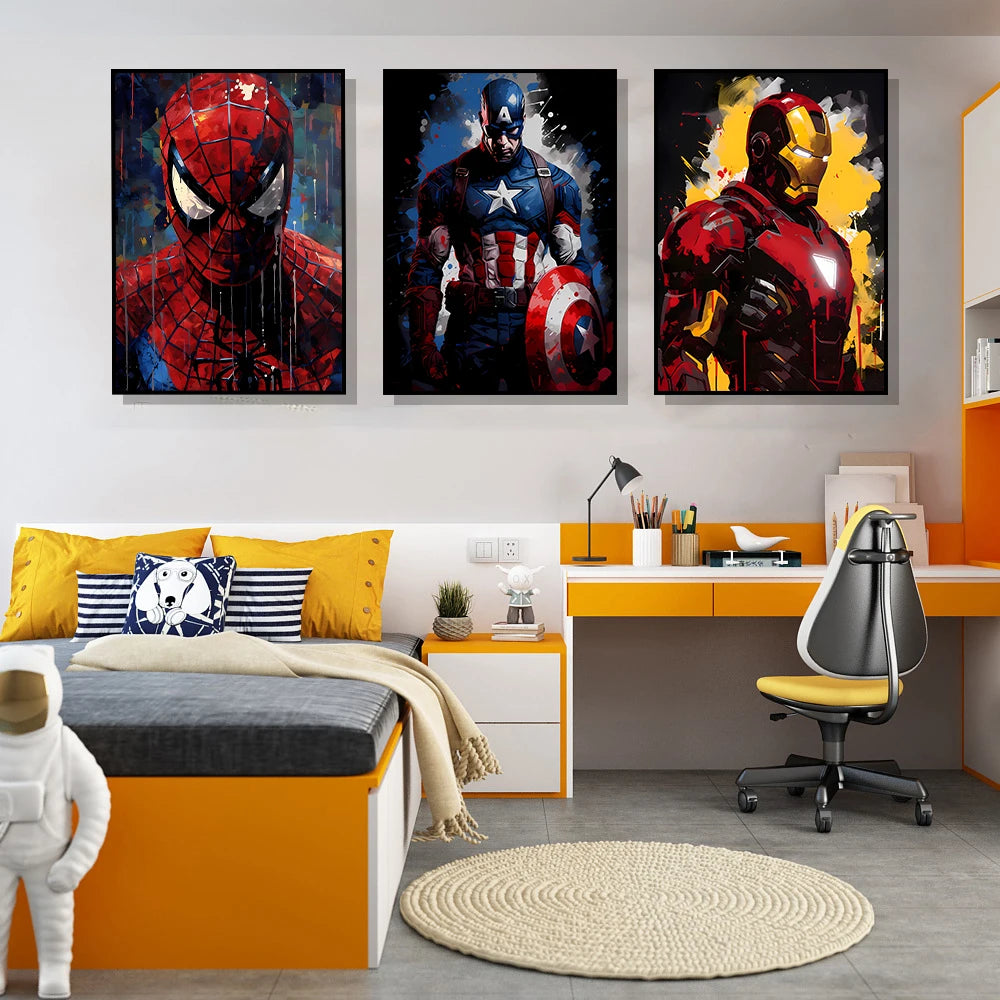 TOILE POP ART SPIDER-MAN