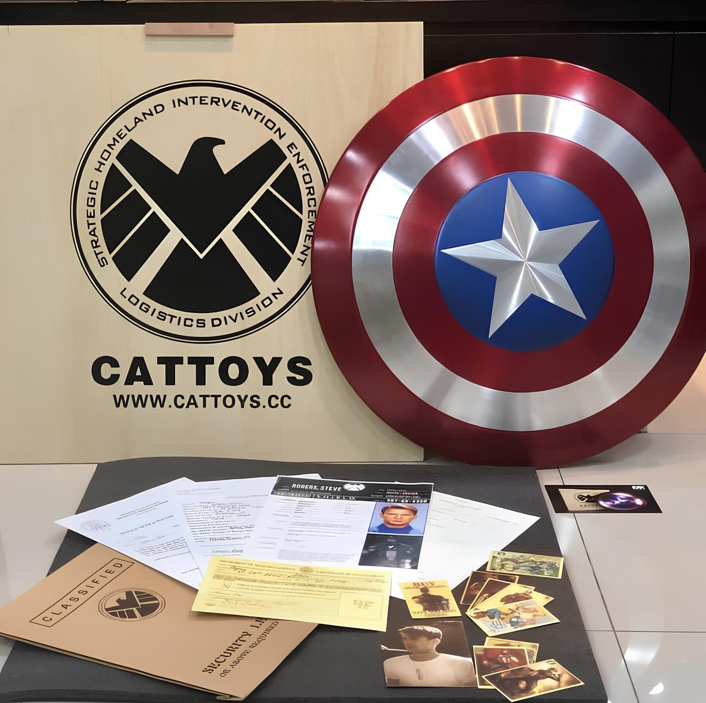 1:1 SCALE REPLICA OF THE FIRST AVENGER'S SHIELD