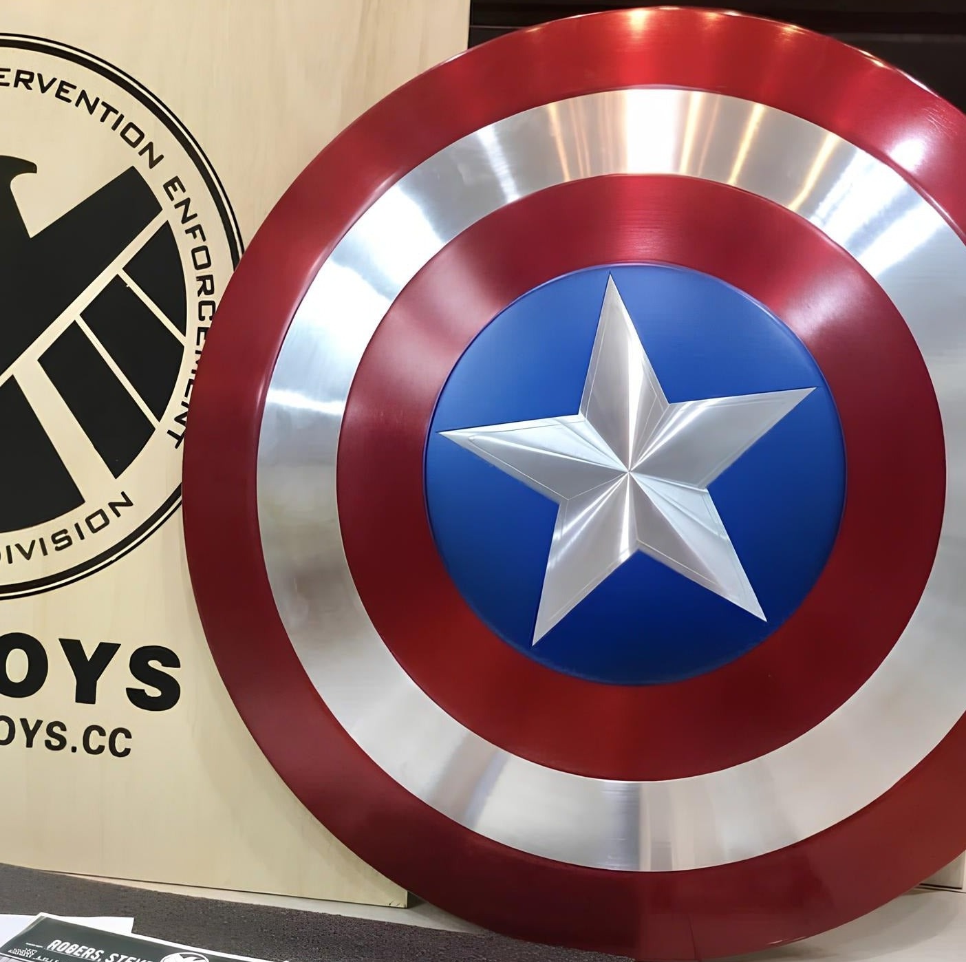 1:1 SCALE REPLICA OF THE FIRST AVENGER'S SHIELD