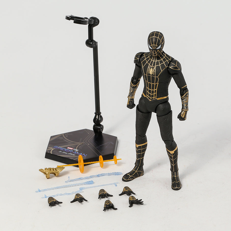 FIGURINE SPIDER-MAN (BLACK GOLD SUIT) 1:10