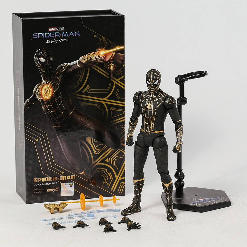 WEB-SLINGER (BLACK GOLD SUIT) 1:10 SCALE COLLECTIBLE FIGURE