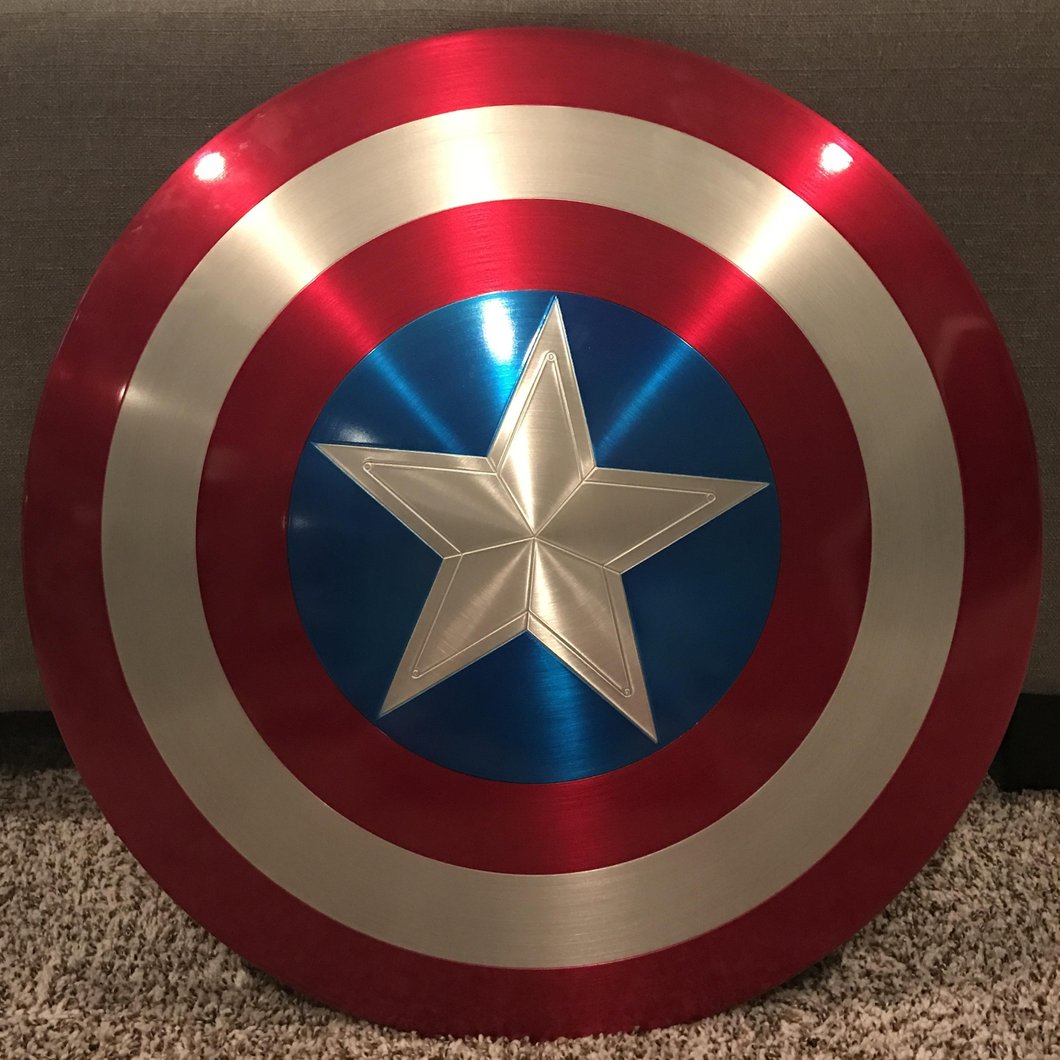 Captain America Legends Series 75th Anniversary Metal Shield