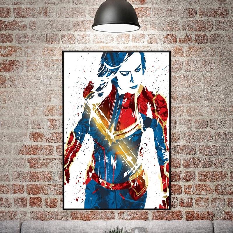 TOILE CAPTAIN MARVEL - PUISSANCE ET INSPIRATION