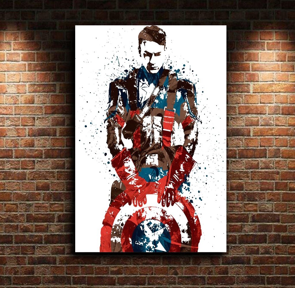 CAPTAIN AMERICA CANVAS - THE SYMBOL OF BRAVERY